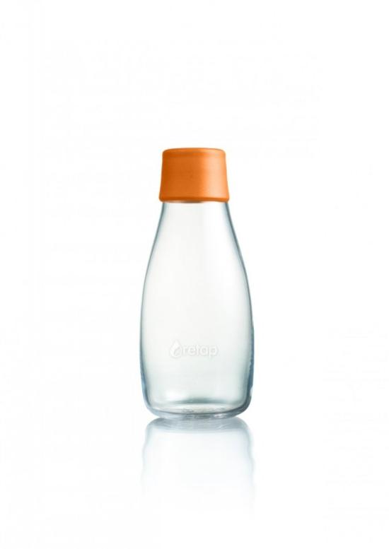 Retap Skleněná lahev (0,3 l) - oranžová - s doživotní garancí výměny při rozbití