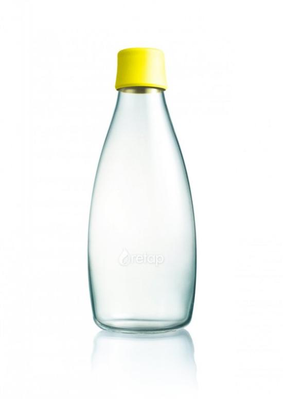 Retap Skleněná lahev (0,8 l) - žlutá - s doživotní garancí výměny při rozbití