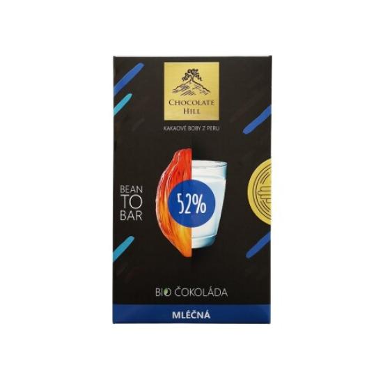 BIO Čokoláda 52% mléčná Bean to bar 60 g 60g