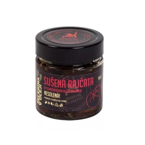 Sušená rajčata v oleji nesolená Hradecké Delikatesy 160 g 160g