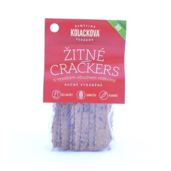 BIO Žitné crackers s mrkví a lnem 90 g 90g