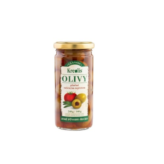 Olivy se sušenými rajčaty Kreolis 240 g 240g