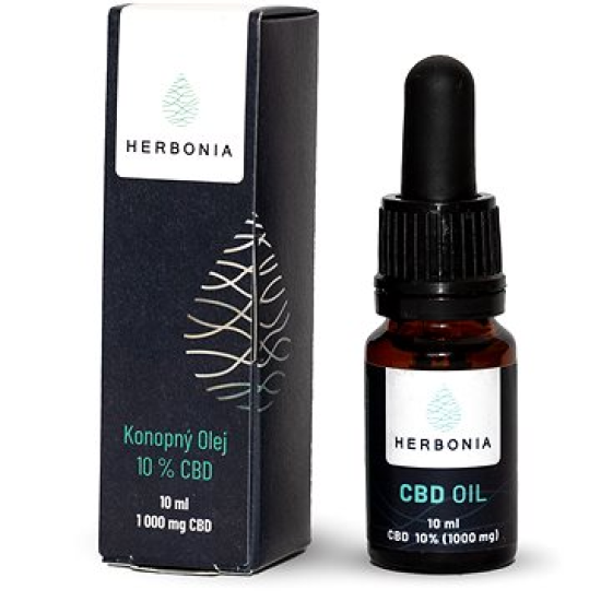 Herbonia CBD Konopný Olej, 1000 mg CBD, (10%), 10 ml