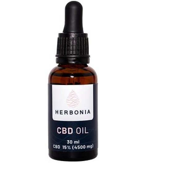 Herbonia CBD Konopný Olej, 4500 mg CBD, (15%), 30 ml